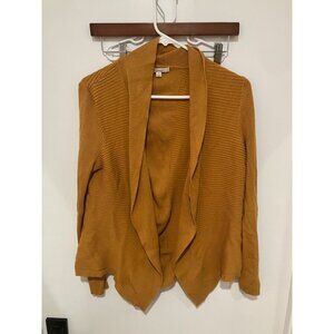 89th & Madison Women's Cardigan Sweater, Mustard, Size Large